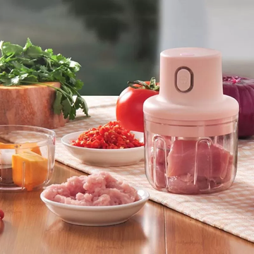 Single Bowl Electric Mini Grinder Food Chopper (Random Color)