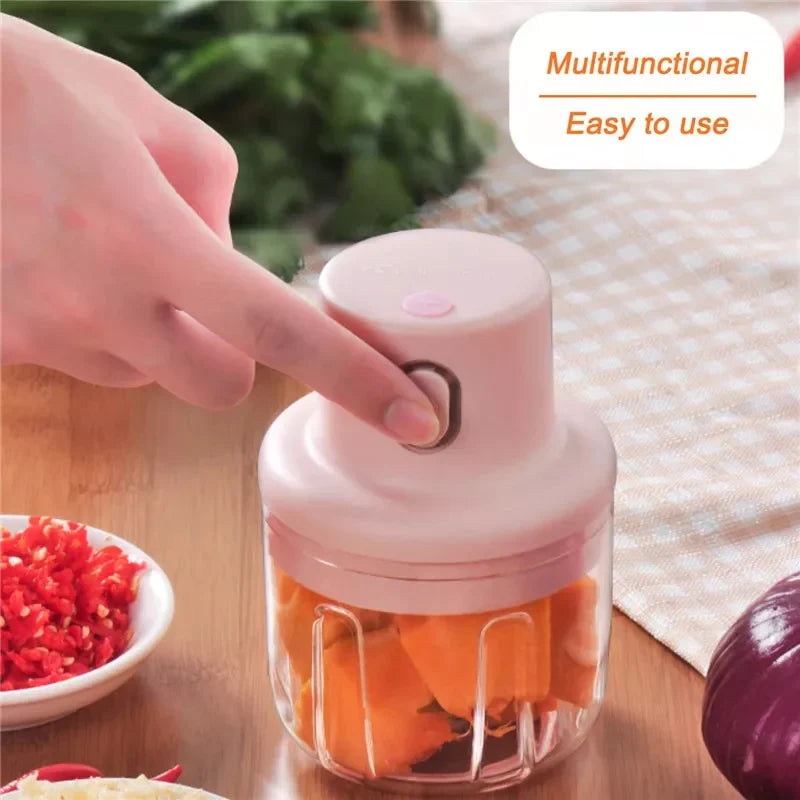 Single Bowl Electric Mini Grinder Food Chopper (Random Color)