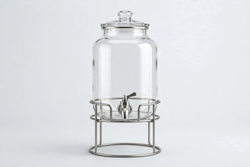 Glass Water Dispenser with Stand